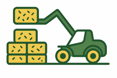 Picto tracteur bottes de paille